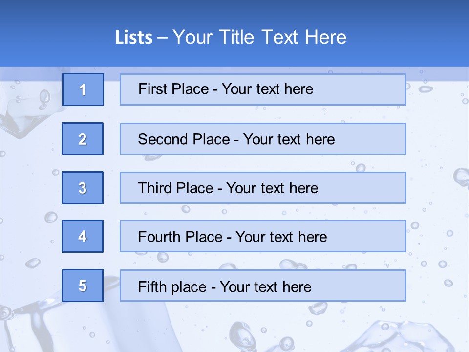 Mineral Cool Froze PowerPoint Template