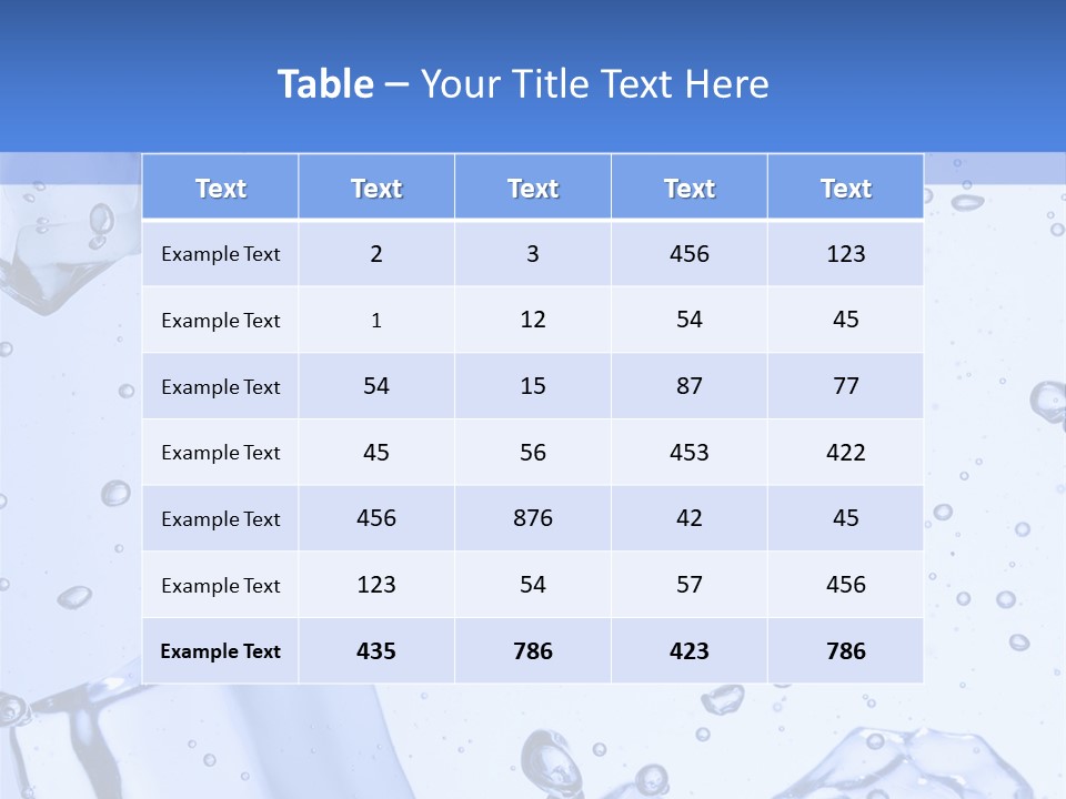 Mineral Cool Froze PowerPoint Template