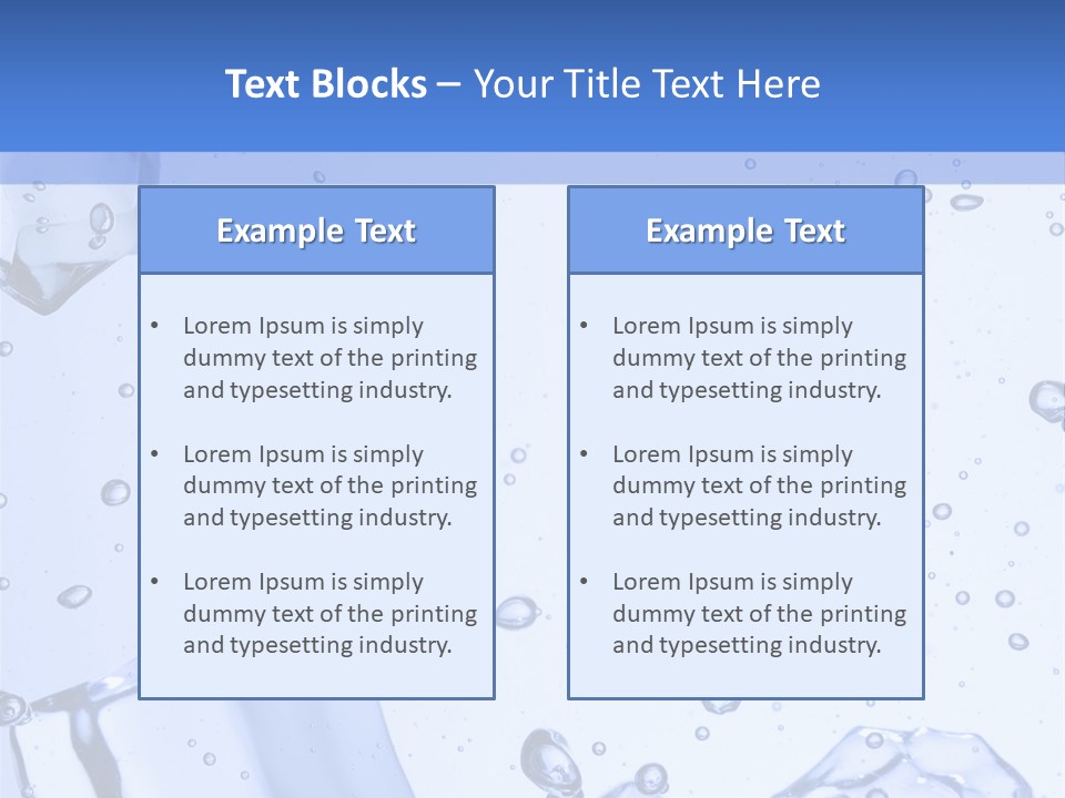 Mineral Cool Froze PowerPoint Template