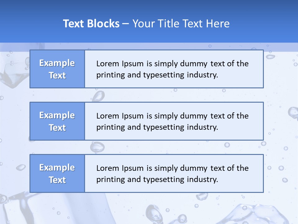 Mineral Cool Froze PowerPoint Template