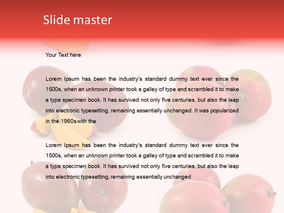 Mango Fruit PowerPoint Template