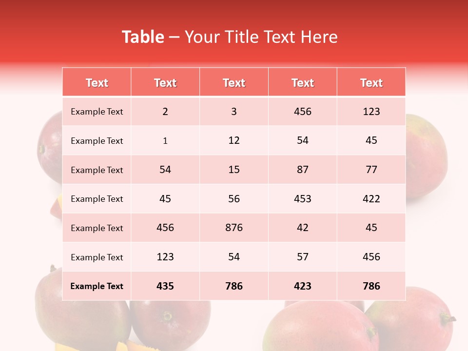 Mango Fruit PowerPoint Template
