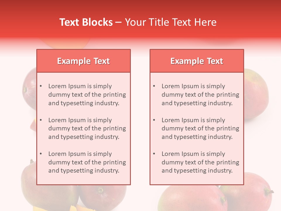 Mango Fruit PowerPoint Template
