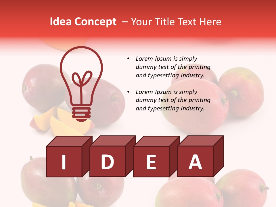 Mango Fruit PowerPoint Template