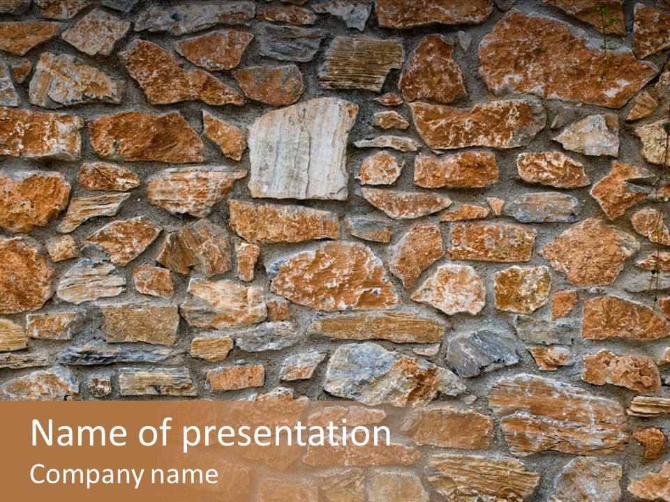 Natural Wall Background PowerPoint Template