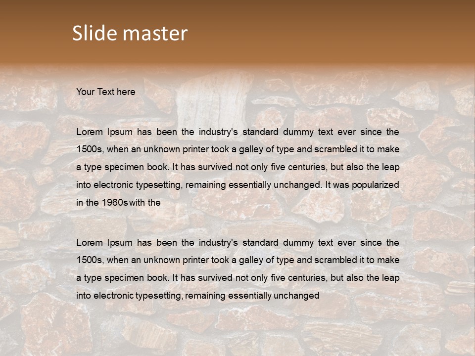 Natural Wall Background PowerPoint Template