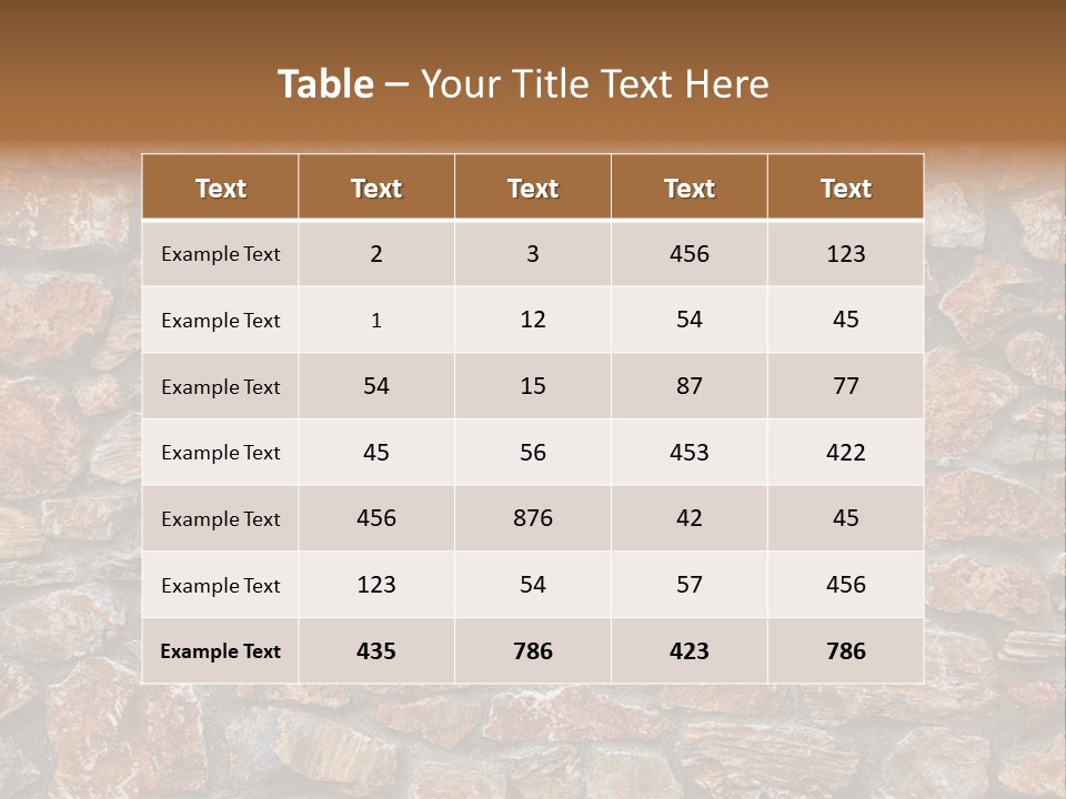 Natural Wall Background PowerPoint Template