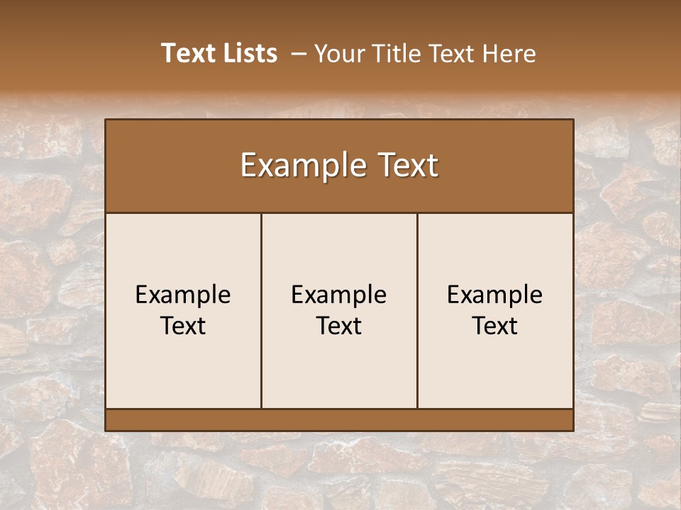 Natural Wall Background PowerPoint Template