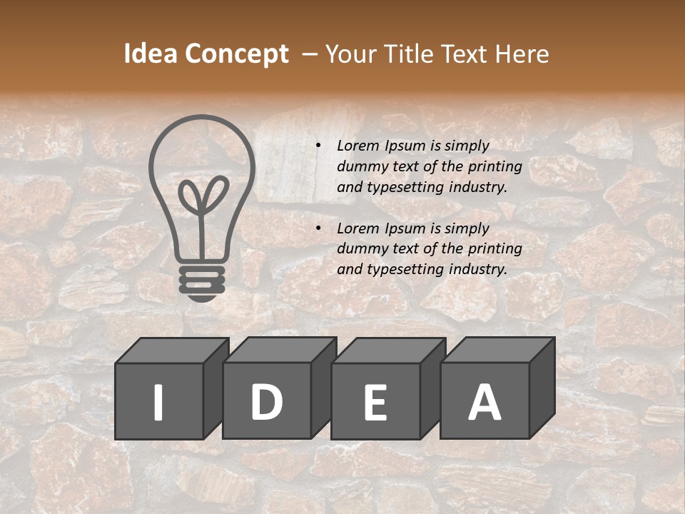 Natural Wall Background PowerPoint Template