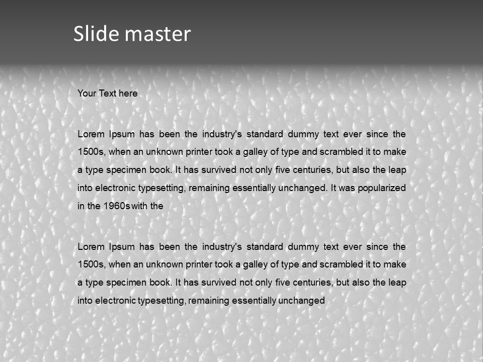 Cow Crumpled Chair PowerPoint Template