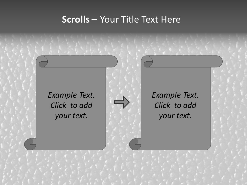 Cow Crumpled Chair PowerPoint Template