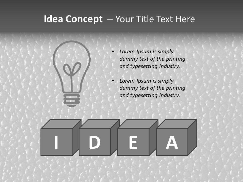 Cow Crumpled Chair PowerPoint Template