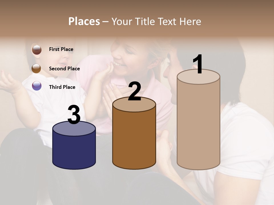 Son Embracing Cheerful PowerPoint Template