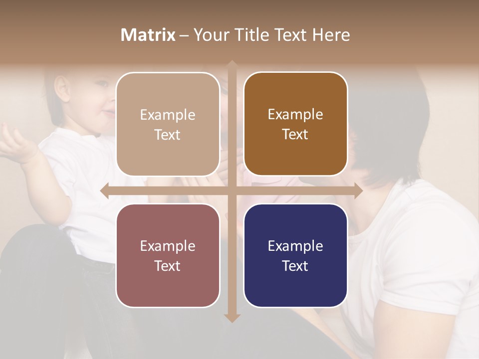 Son Embracing Cheerful PowerPoint Template