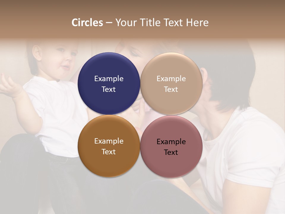 Son Embracing Cheerful PowerPoint Template