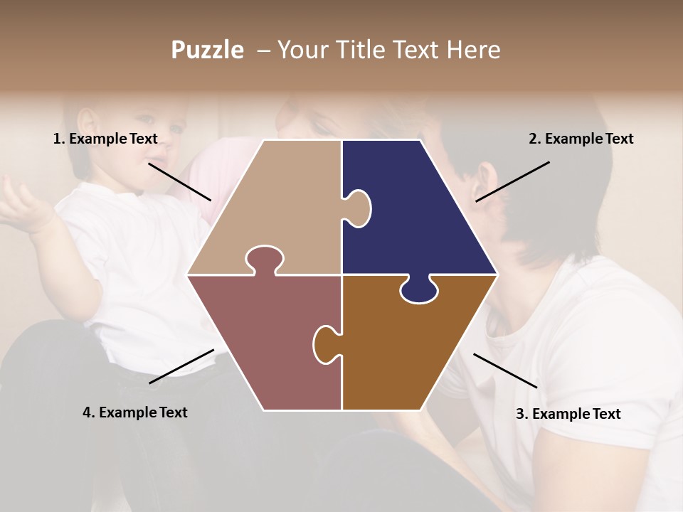 Son Embracing Cheerful PowerPoint Template