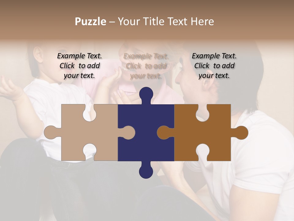 Son Embracing Cheerful PowerPoint Template