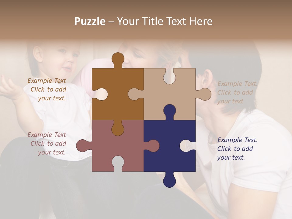 Son Embracing Cheerful PowerPoint Template