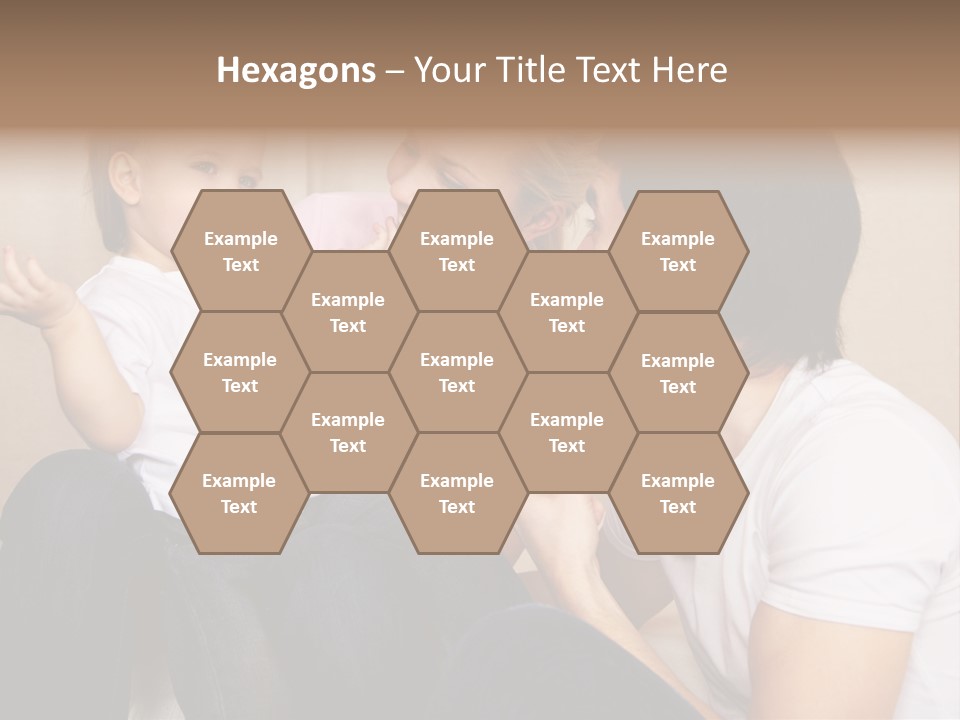 Son Embracing Cheerful PowerPoint Template