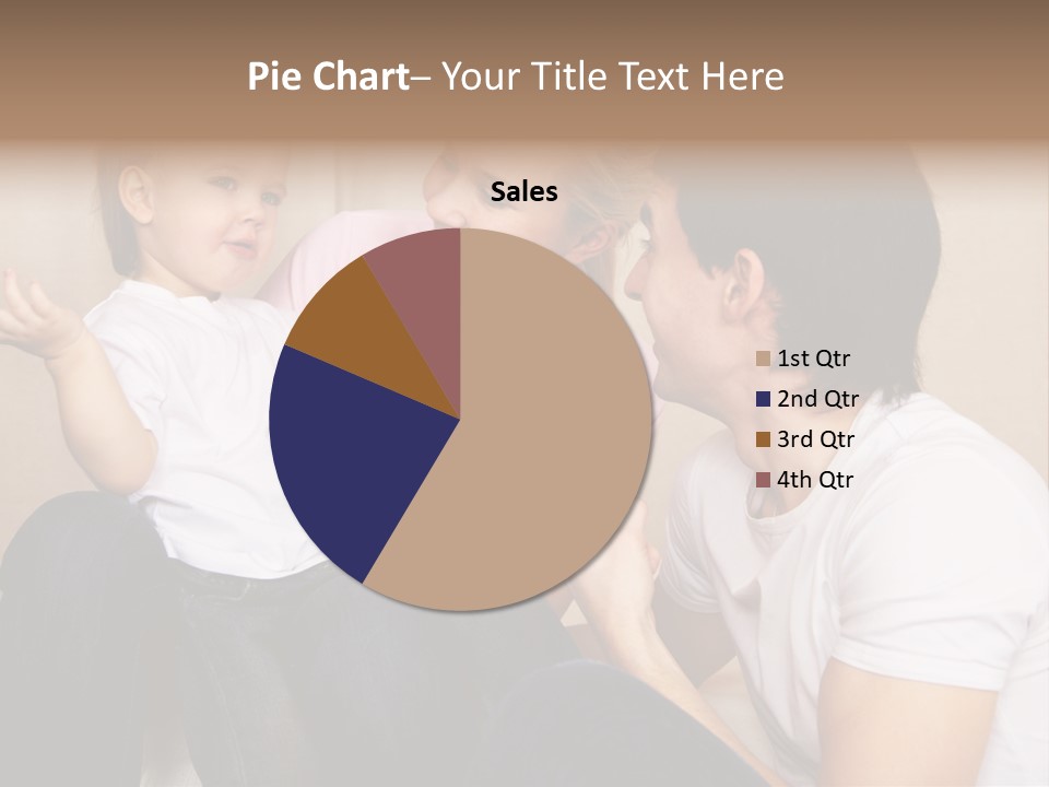 Son Embracing Cheerful PowerPoint Template