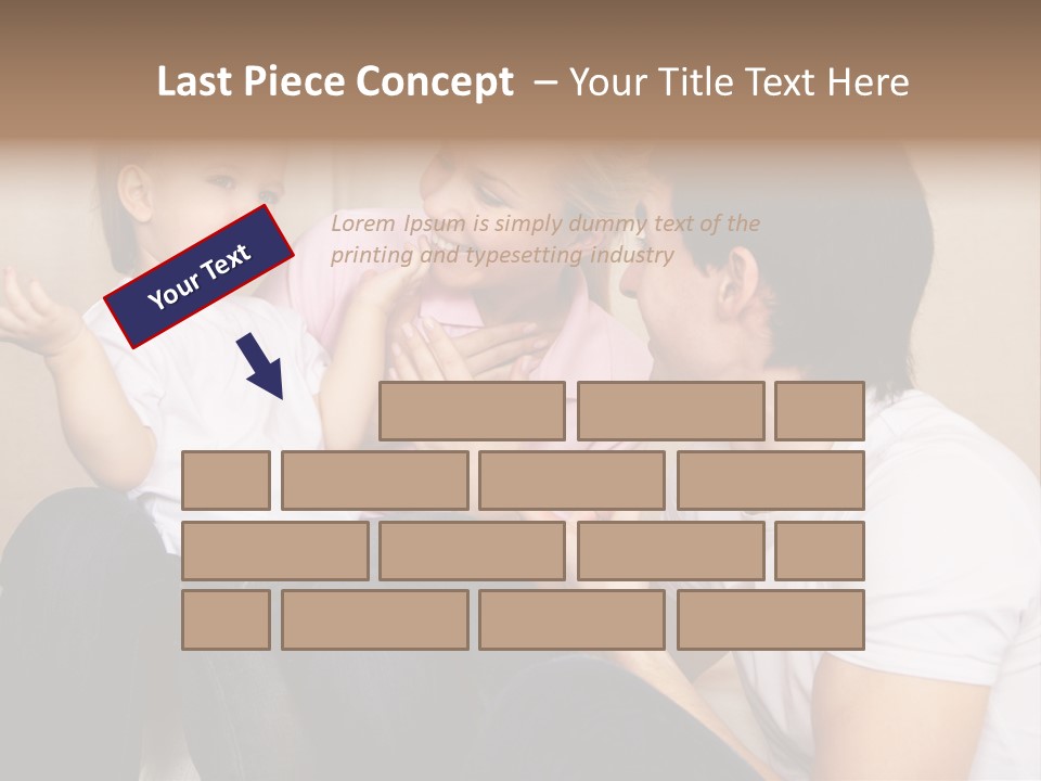 Son Embracing Cheerful PowerPoint Template