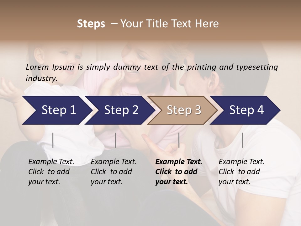 Son Embracing Cheerful PowerPoint Template