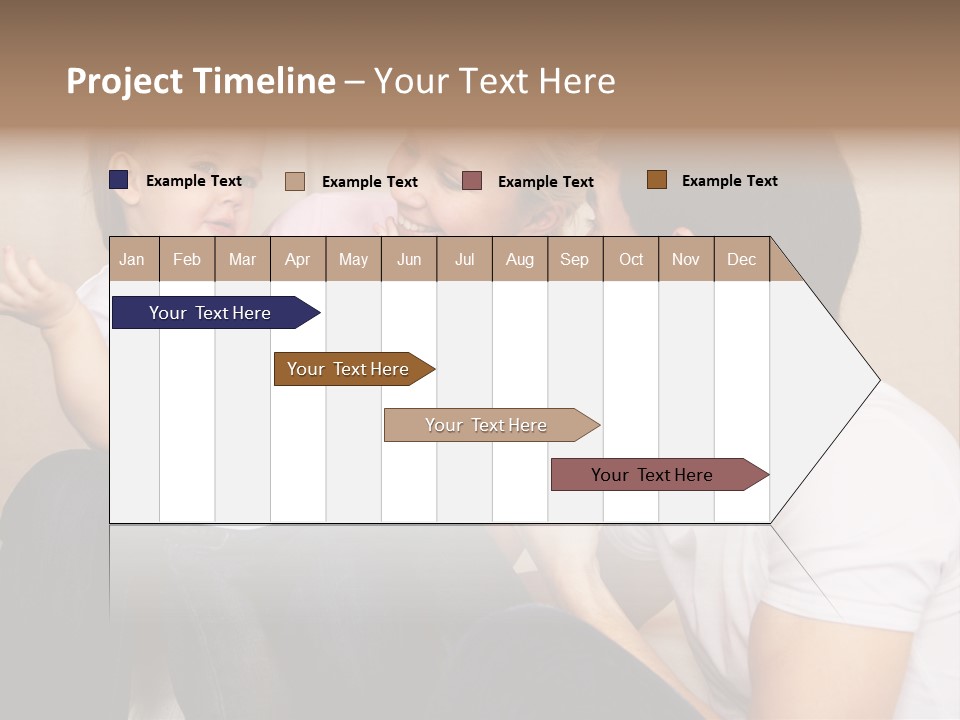 Son Embracing Cheerful PowerPoint Template