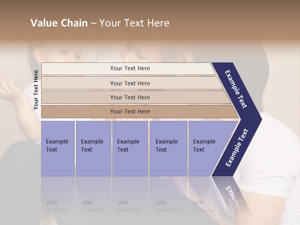 Son Embracing Cheerful PowerPoint Template