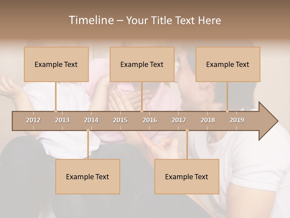 Son Embracing Cheerful PowerPoint Template
