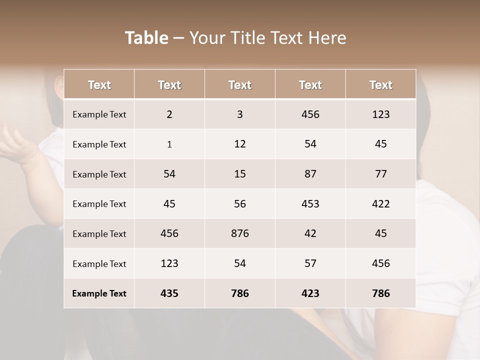 Son Embracing Cheerful PowerPoint Template