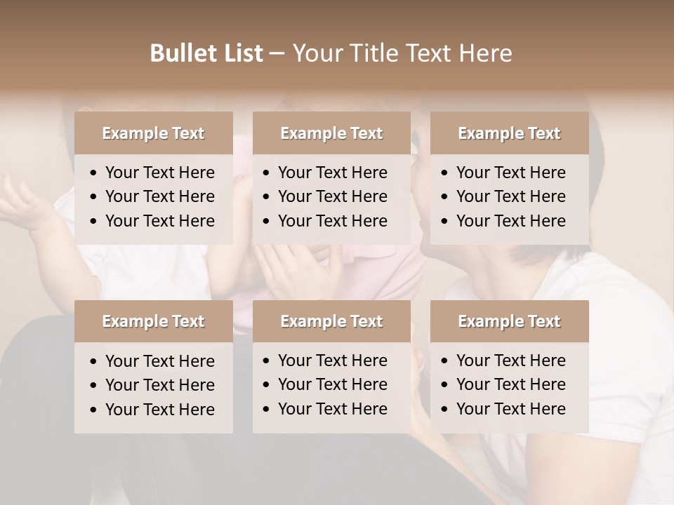 Son Embracing Cheerful PowerPoint Template