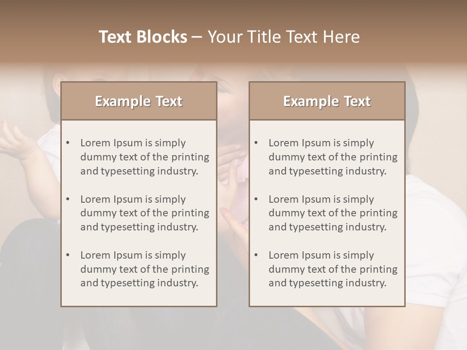 Son Embracing Cheerful PowerPoint Template