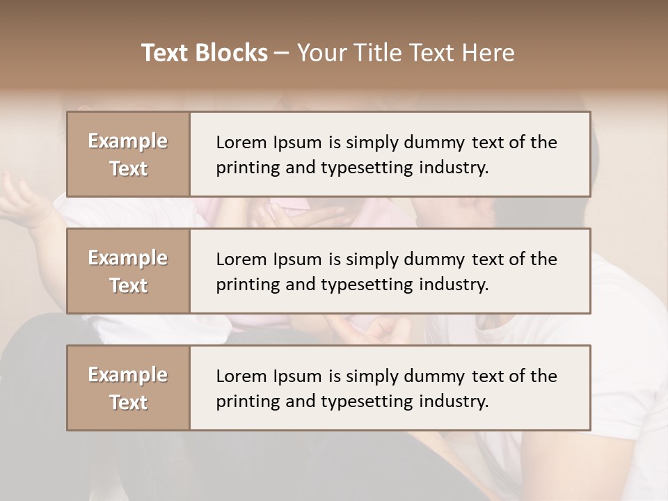 Son Embracing Cheerful PowerPoint Template