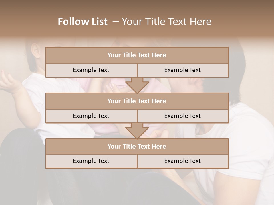 Son Embracing Cheerful PowerPoint Template