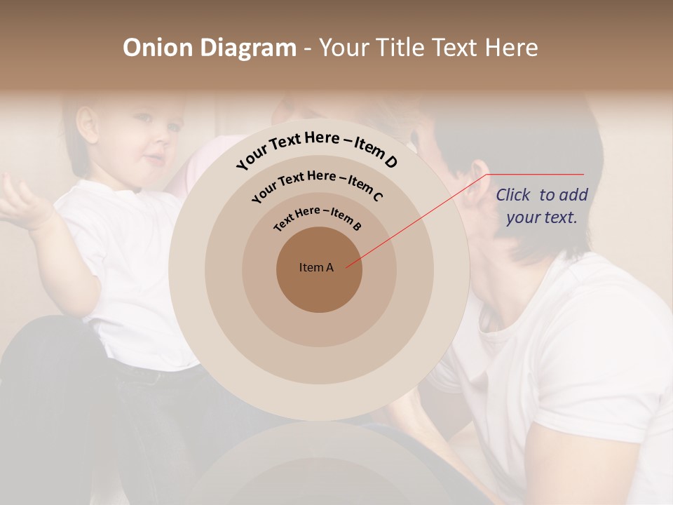 Son Embracing Cheerful PowerPoint Template