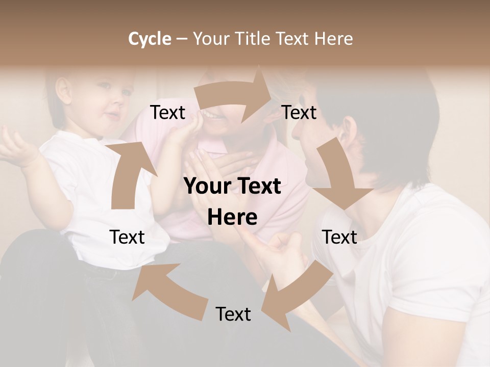 Son Embracing Cheerful PowerPoint Template