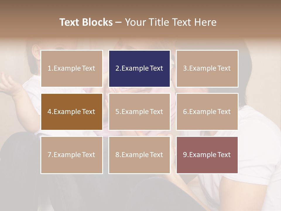 Son Embracing Cheerful PowerPoint Template