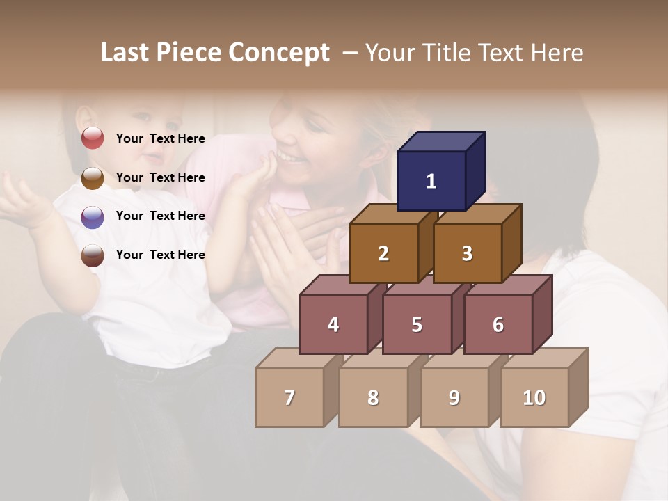 Son Embracing Cheerful PowerPoint Template