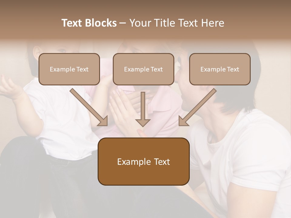 Son Embracing Cheerful PowerPoint Template