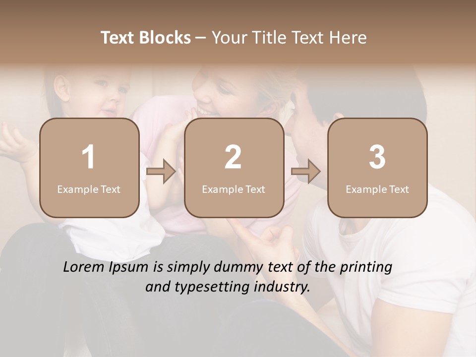 Son Embracing Cheerful PowerPoint Template