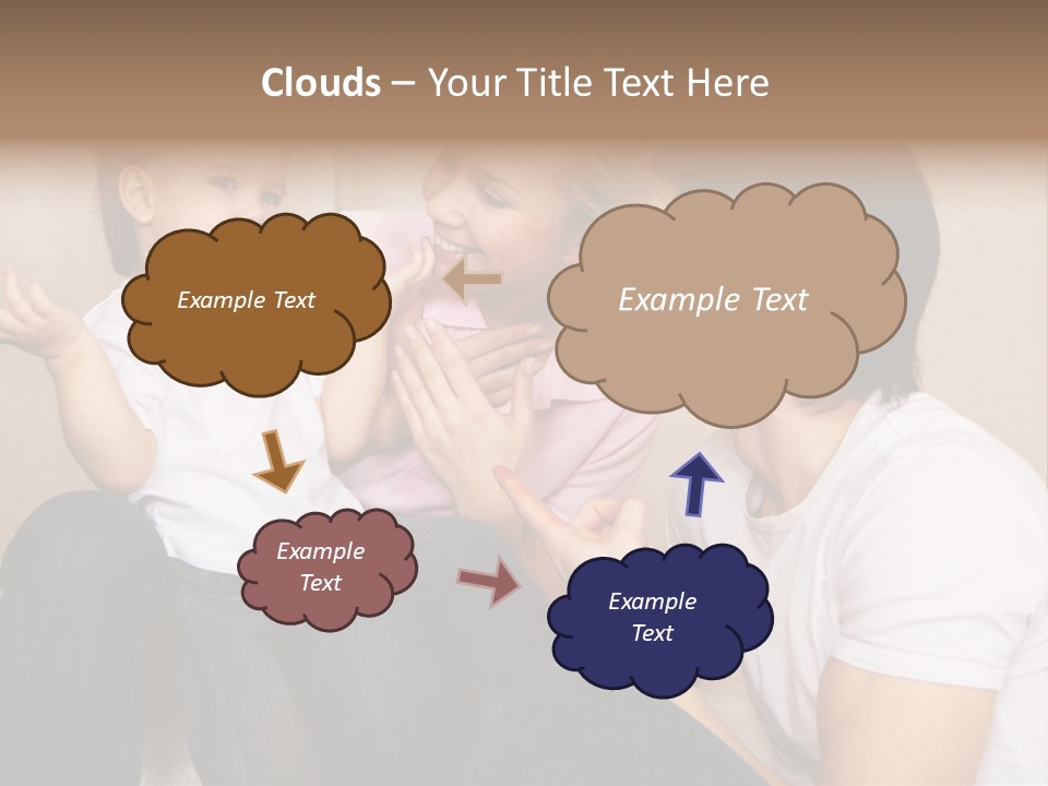 Son Embracing Cheerful PowerPoint Template