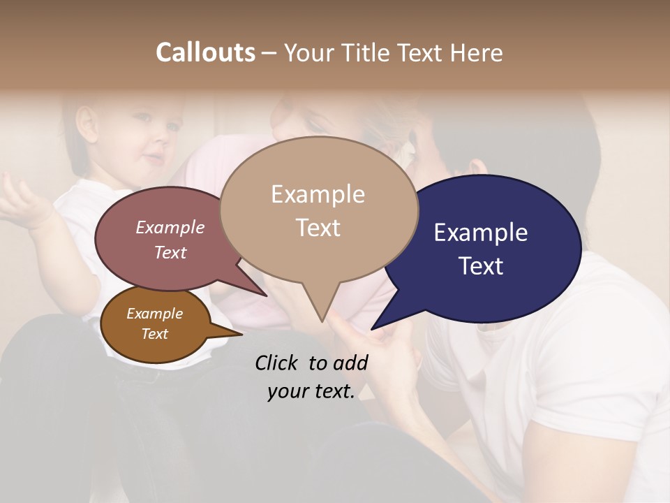 Son Embracing Cheerful PowerPoint Template