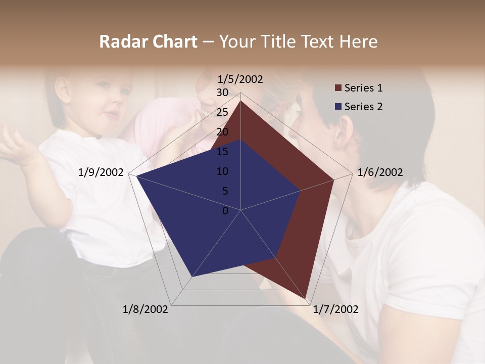 Son Embracing Cheerful PowerPoint Template