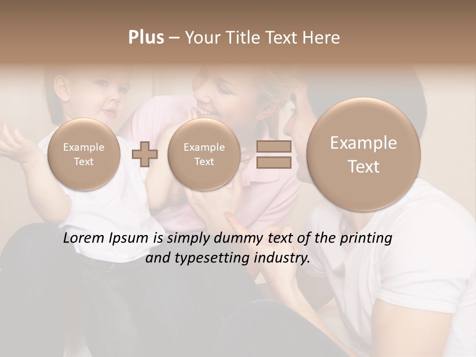 Son Embracing Cheerful PowerPoint Template