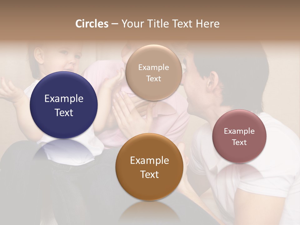 Son Embracing Cheerful PowerPoint Template