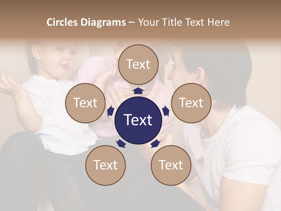 Son Embracing Cheerful PowerPoint Template