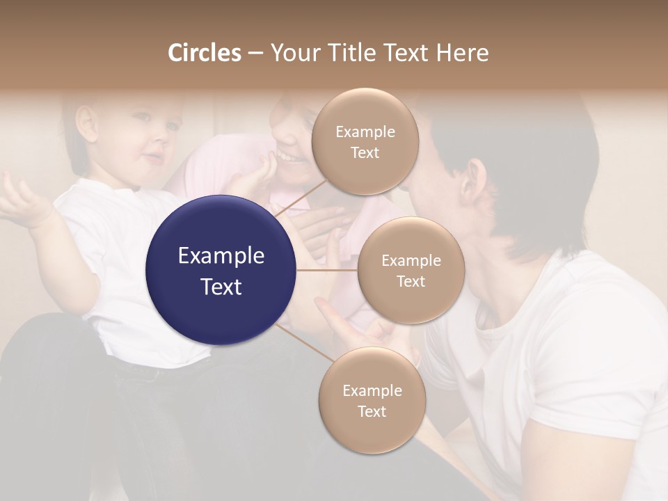 Son Embracing Cheerful PowerPoint Template