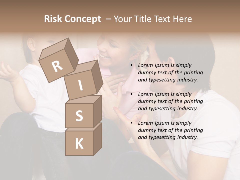 Son Embracing Cheerful PowerPoint Template