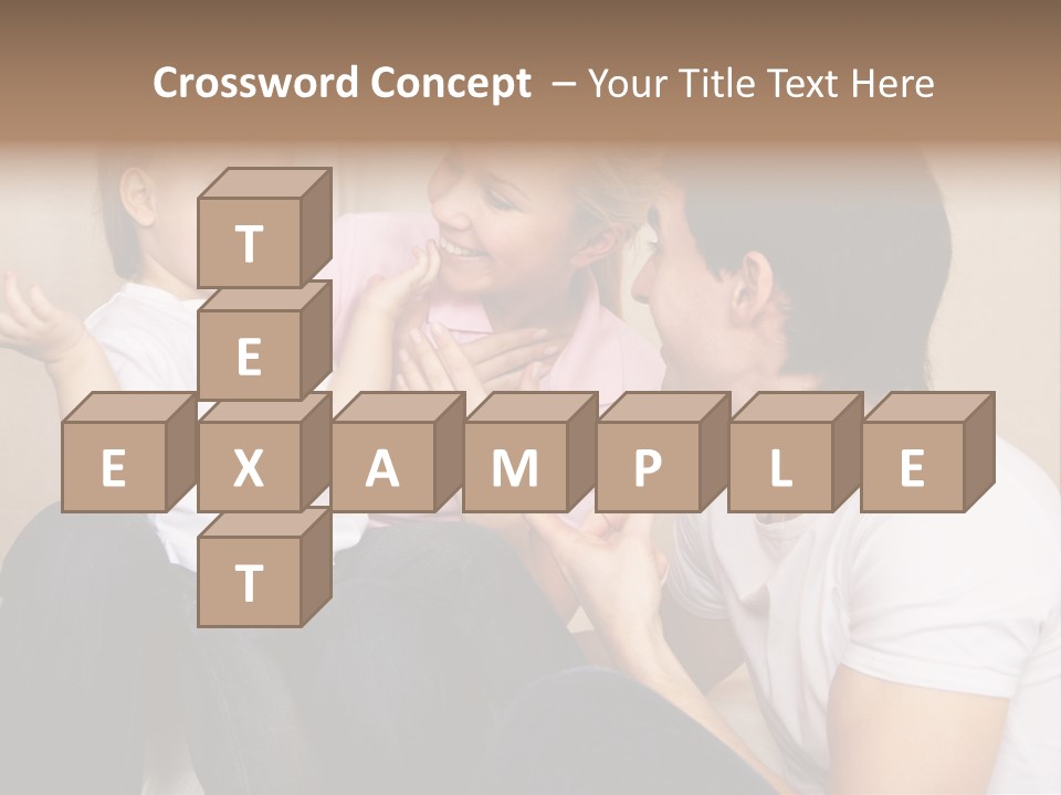 Son Embracing Cheerful PowerPoint Template