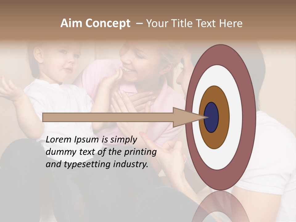 Son Embracing Cheerful PowerPoint Template